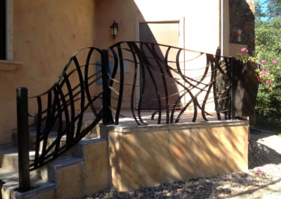 Stairway Railing - Abstract Design. Companion to Pedestrian Gate PG-029